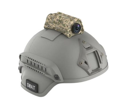 Prenda impermeable táctica militar derramada de la Dual-lente H.265 HDMI de la cámara del casco de seguridad