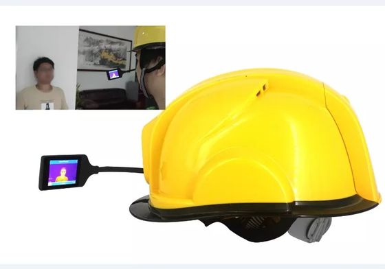 De la escuela ayuda elegante 4G 3G WIFI de la cámara del casco del dispositivo infrarrojo de la temperatura del tacto no
