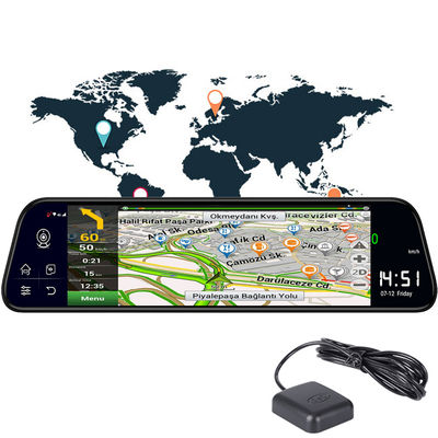 Android8.1 videocámara 800mah de la navegación GPS ADAS del coche DVR 1080P