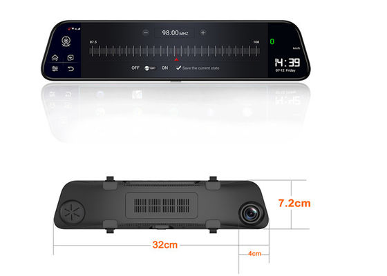 Rociada pantalla táctil de 4G cámara ADAS dual 12,0” con la cámara reversa del coche de la visión que parquea DVR