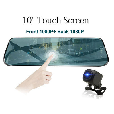 Tacto de 10 pulgadas que fluye la cámara 1080P de la rociada del coche del espejo de la vista posterior