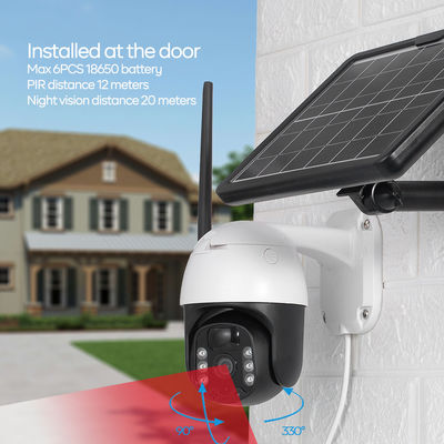 Cámara solar de la prenda impermeable IP66 de la cámara para exterior del sistema de seguridad 4G para el patio trasero