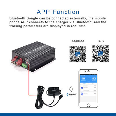 IOS de Bluetooth Android del regulador del cargador de batería de 12V 60A DC-DC para rv