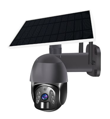 Cámara de seguridad al aire libre H265 Tuya HD de WIFI PIR Solar Panel Dome PTZ