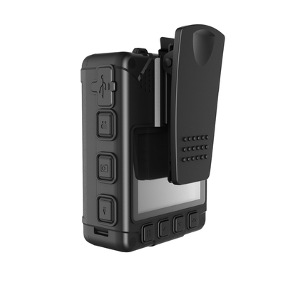 alarma de la señal sonora de la cámara de vídeo de la policía del enfoque 128X pantalla 2300mAH de 2 pulgadas