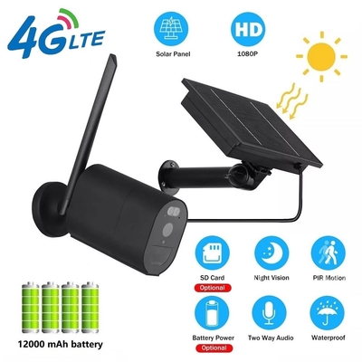 Cámara de seguridad de la bóveda de la lente de PIR Alarm 3.6m m de la cámara de seguridad de 12000MAH 4G Wifi