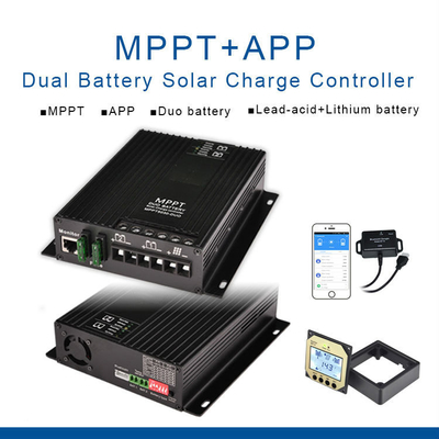 barco solar dual de la caravana de For RVs del regulador de la carga de la batería MPPT de 12V 24V 30A