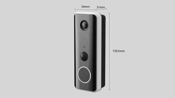 Timbre video 5200 MAh Battery With Indoor Chime de WIFI del ángulo de 160 Vision