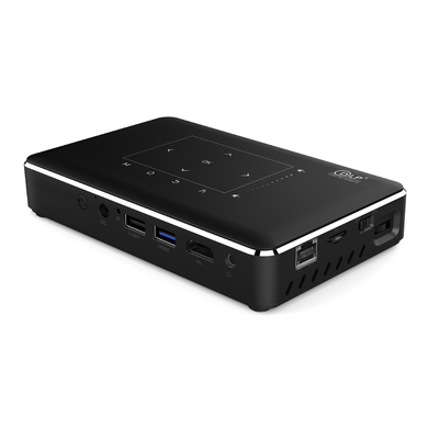 DLP 150 foco manual del tiempo de la vida del OS de Mini Portable Projector Android 9,0 de los lúmenes