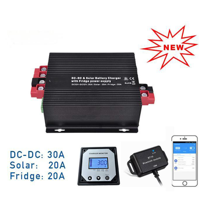DC12V 30A Cargador de refuerzo Controlador MPPT Solar Cargador de refrigerador para RV Vehículo auto yate