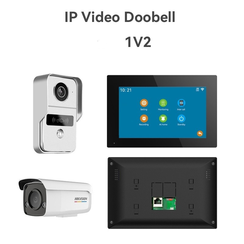 Todo negro WIFI Video Campanilla con 166 ° Gran Ángulo de Vista Grabación de tarjeta SD y detección de movimiento