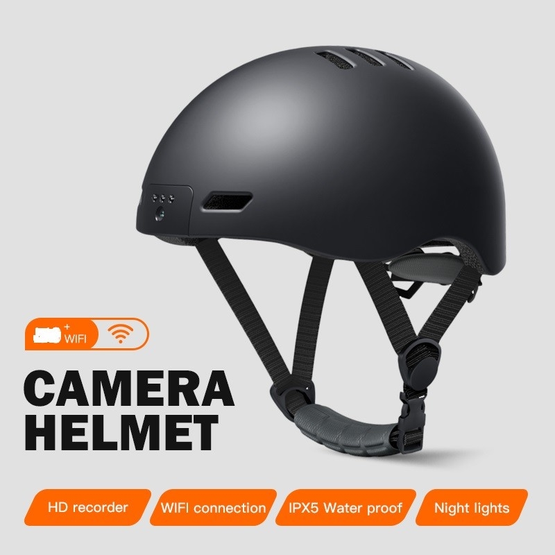 720P cámara de casco de seguridad con IP67 impermeable y temperaturas de funcionamiento a 70 grados C