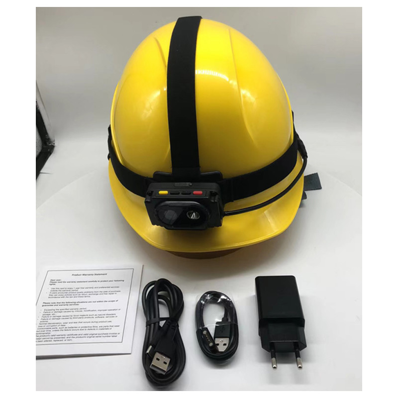 4G Video en vivo Smart Safety Helmet Camera IP67 BT4.2 256kbps-8Mbps Grabación de vídeo