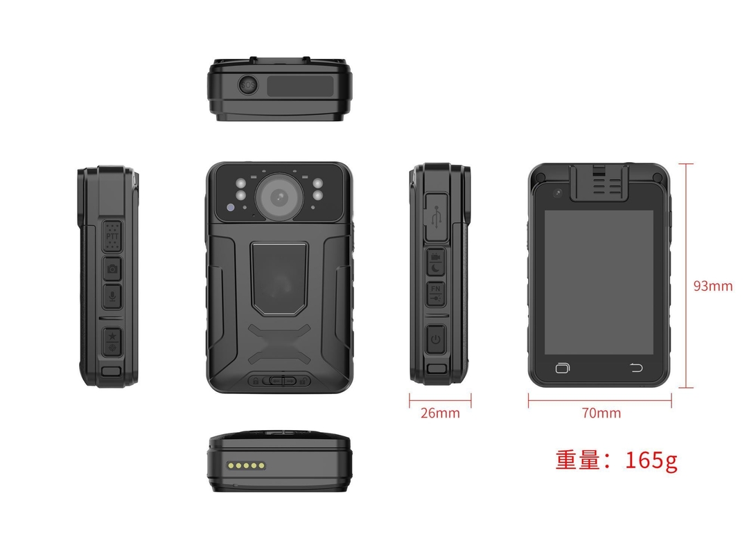 1080P 4G cámara corporal con GPS y 120 grados de gran angular con IP66