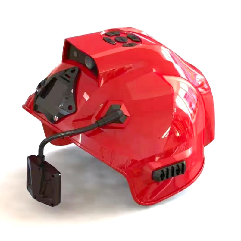 802.11b/g Protocol Firefighter Rescue Helmet Sensor de imágenes térmicas con tarjeta TF de 64 GB y capacidad de almacenamiento