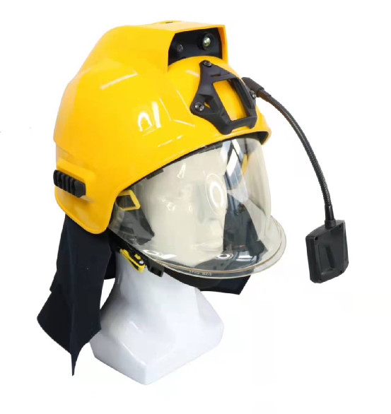 Casco de rescate de bomberos 4G Sensor de imagen térmica integrado con transmisión en vivo de conversación bidireccional