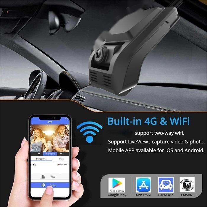1080P 4G Dash Cam con ADAS DMS todo en uno Monitoreo de estacionamiento para gestión de flotas