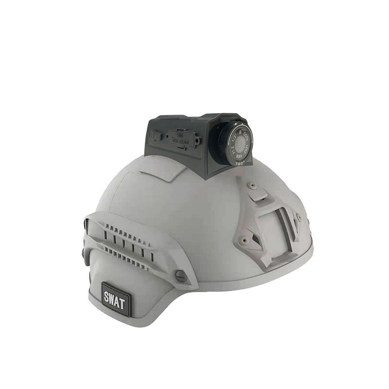 Transmisión en vivo de la cámara del casco de seguridad táctica con WiFi de 2.4 GHz y 256kbps-8Mbps de velocidad de vídeo