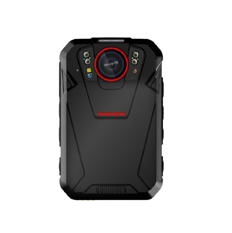 Grabadora de aplicación de la ley WiFi 4G, pantalla táctil de 2.4 pulgadas, sistema Android 8.1, batería de 2500 mAh, LED SOS, LED rojo y azul