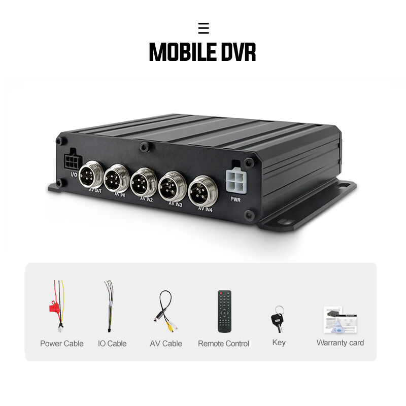 4G Mobile DVR admite grabación de HDD SSD y tarjeta TF de alta capacidad con video y velocidad de fotogramas ajustables para la seguridad del vehículo