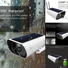 visión nocturna mega de los pixeles de la cámara de seguridad 1080P 2 solares de 4G Wifi con la función del IR