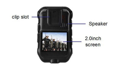 Cámaras gastadas de la policía 10 horas de grabación de vídeo IP65 DVR impermeable