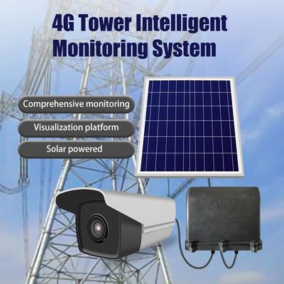 Sistema de supervisión inteligente solar 4G LTE de la cámara de la torre de la rejilla funcionamiento de la larga vida de 18000 mAH