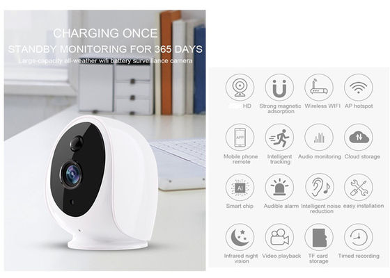 Cámara de seguridad 3400mA de Hi3518E SoC PIR Sensor 3IR LED Wifi