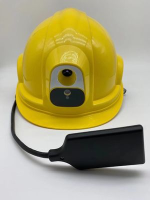 Casco de la temperatura que mide el casco video del sistema 4G de Android con la cámara