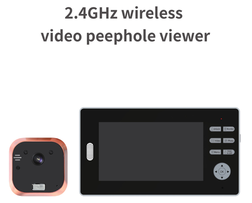 timbre video de 2.4GHz WIFI 7 pulgadas - timbre video de la alta de la definición mirilla del LCD